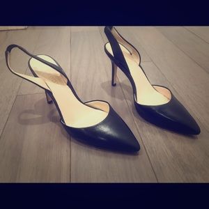 Pointy toe sling backs